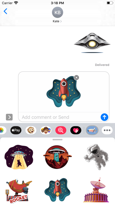 Screenshot #2 pour Galaxy Star Battle Stickers