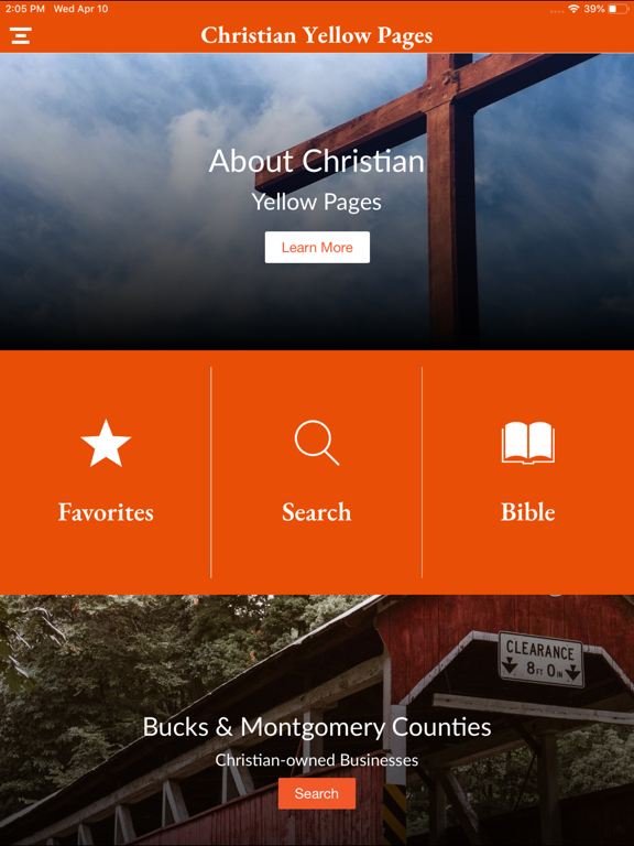 Christian Business Guide iPad screenshot 1 - Business app