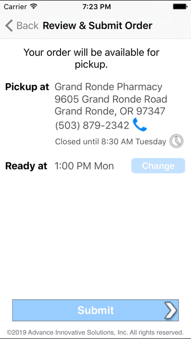 Grand Ronde Pharmacy Screenshot