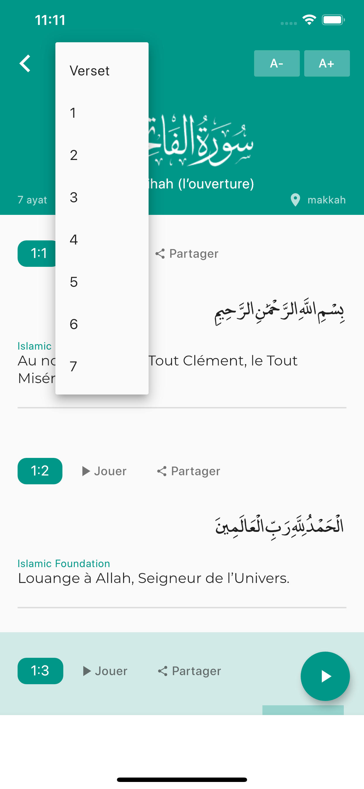 Quran French