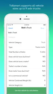 tollsmart toll calculator iphone screenshot 4