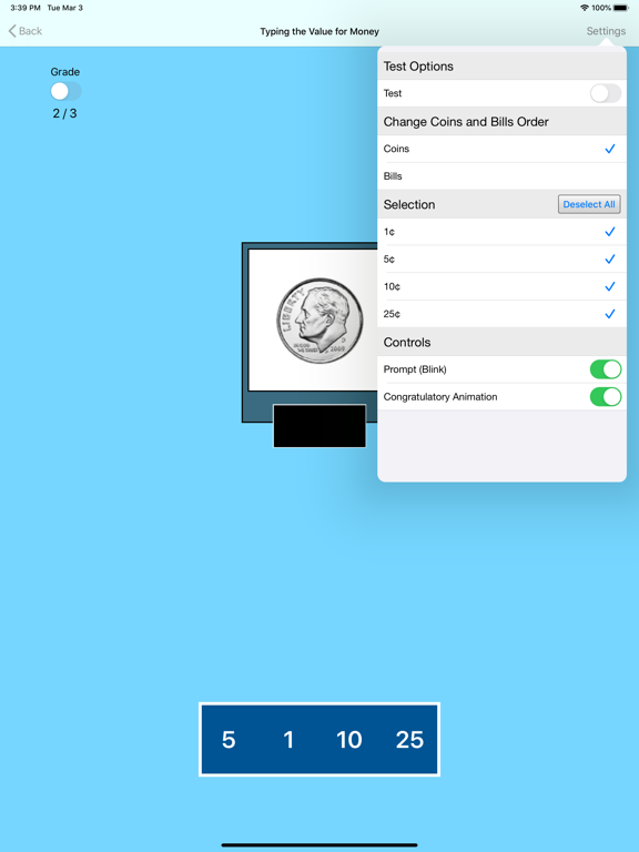 Typing Value Money US iPad screenshot
