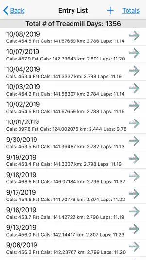 Treadmill Logger screenshot 3