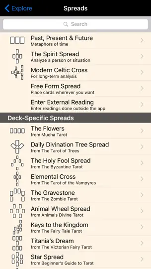 Capture d'écran de Fool’s Dog Tarot & Divination sur iPhone 3