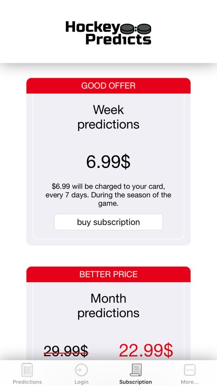 HockeyPredicts: Tips&Picks