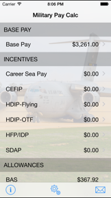 Military Pay Calc screenshot