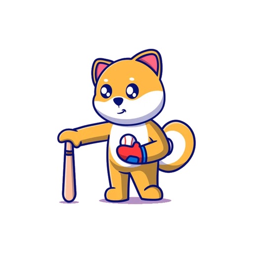 Baseball Kitten Stickers icon
