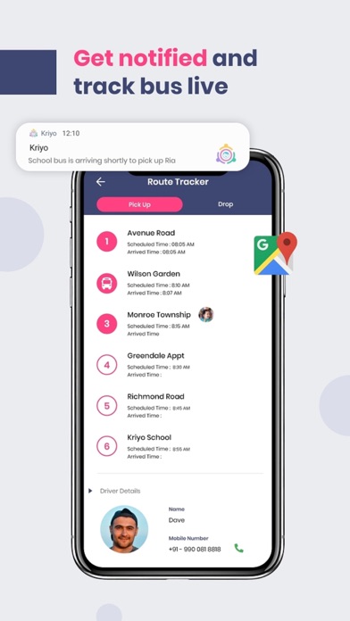 Kriyo School & Childcare App Screenshot