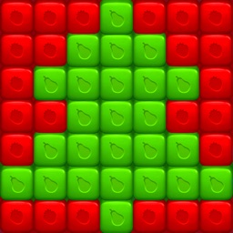 Explosion de cubes de fruits