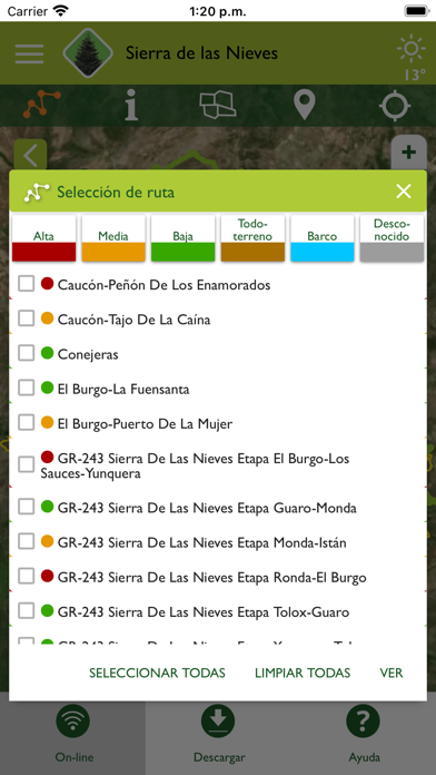 Parques Nacionales Screenshot