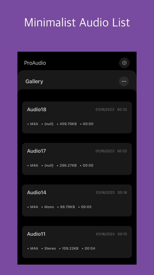 #8. ProAudio - Voice Recorder&Memo (iOS) 由: 桐明 陈