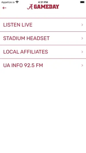 UA - Gameday screenshot 4