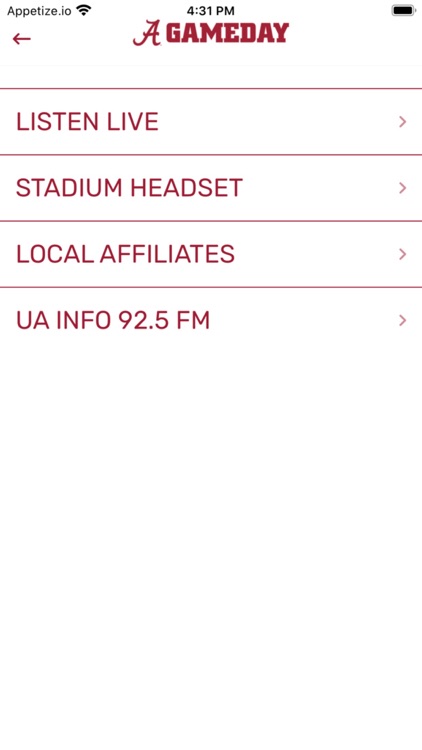 UA - Gameday screenshot-3