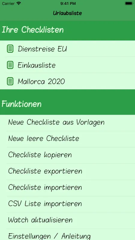 Urlaubsliste screenshot 6 of 10