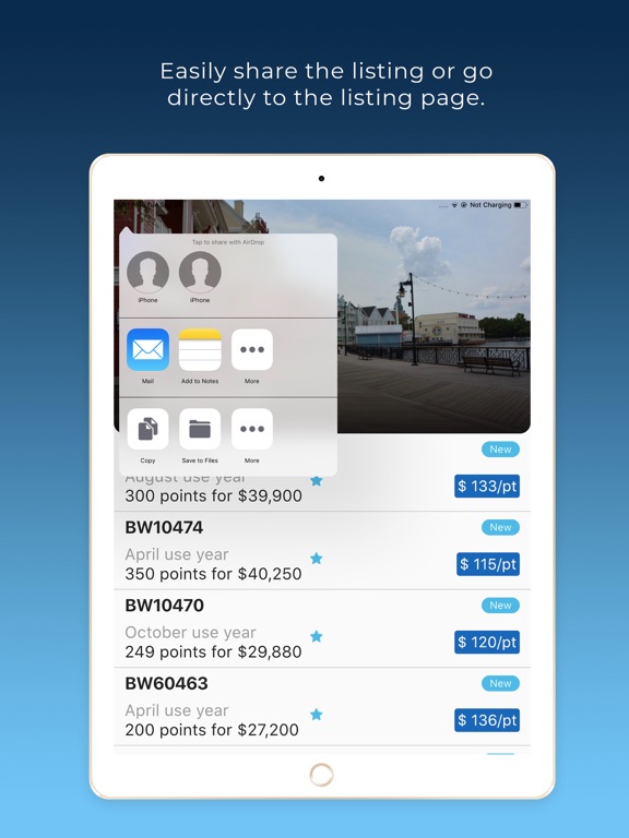 DVC Resale Market iPad screenshot 5 - Utilities app