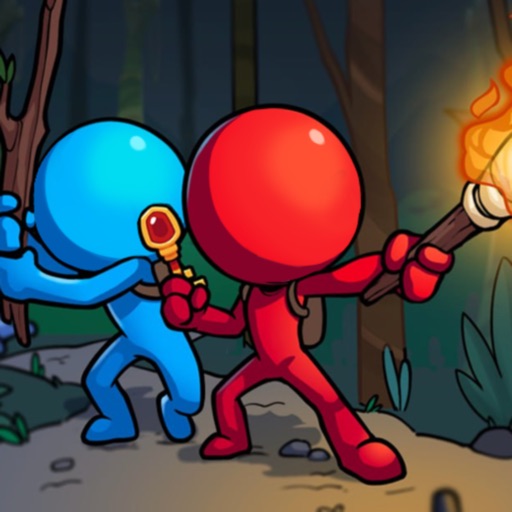 Stick Red Blue: Horror Escape