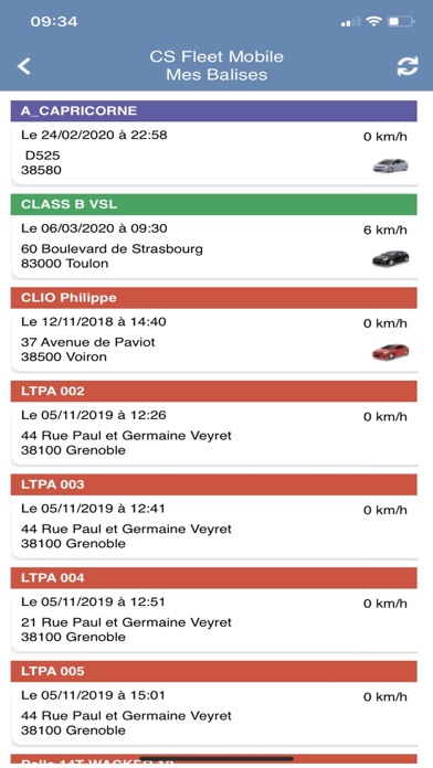 Screenshot #2 pour CAP FLEET Mobile