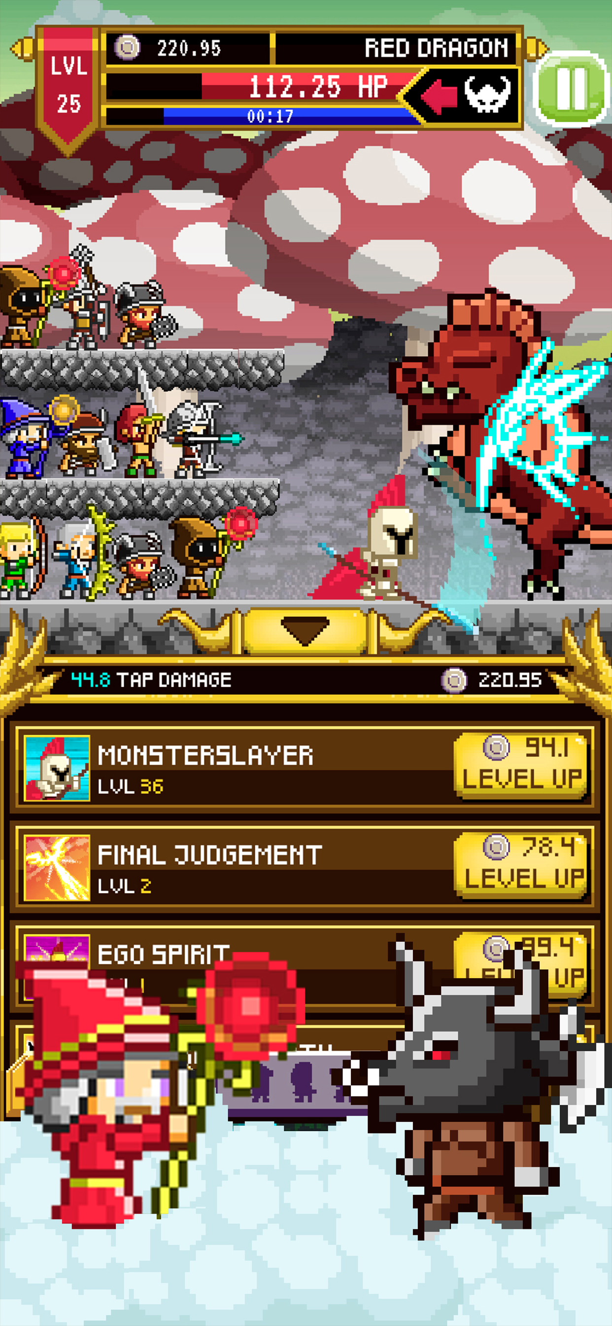 Clicker Knights Vs dragons screenshot 4