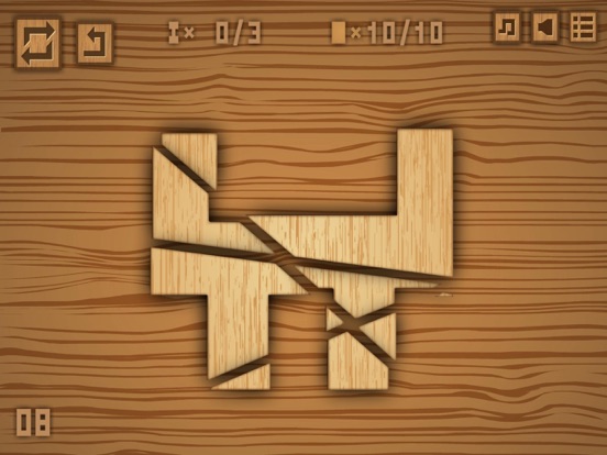 Cutting wood iPad screenshot