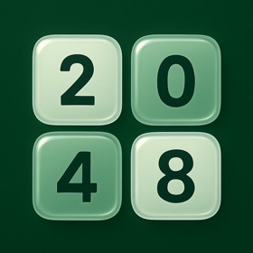 Glass 2048:Merge Number Puzzle