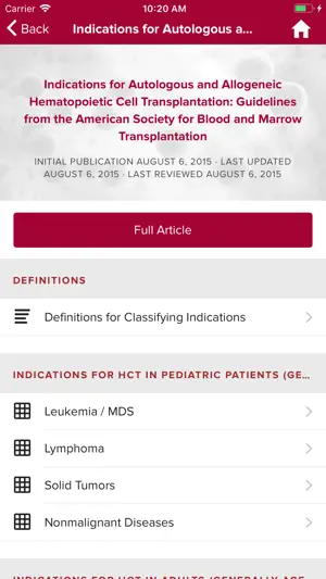 ASTCT Practice Guidelines screenshot 3