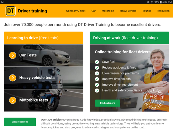 Screenshot #4 pour DT Driving Tests Theory