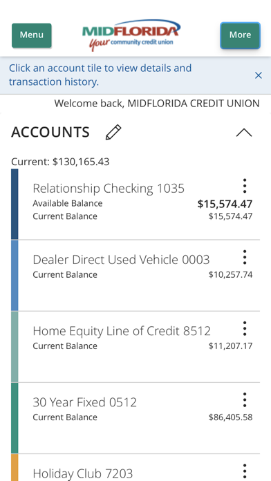 MIDFLORIDA Premier Treasury Screenshot