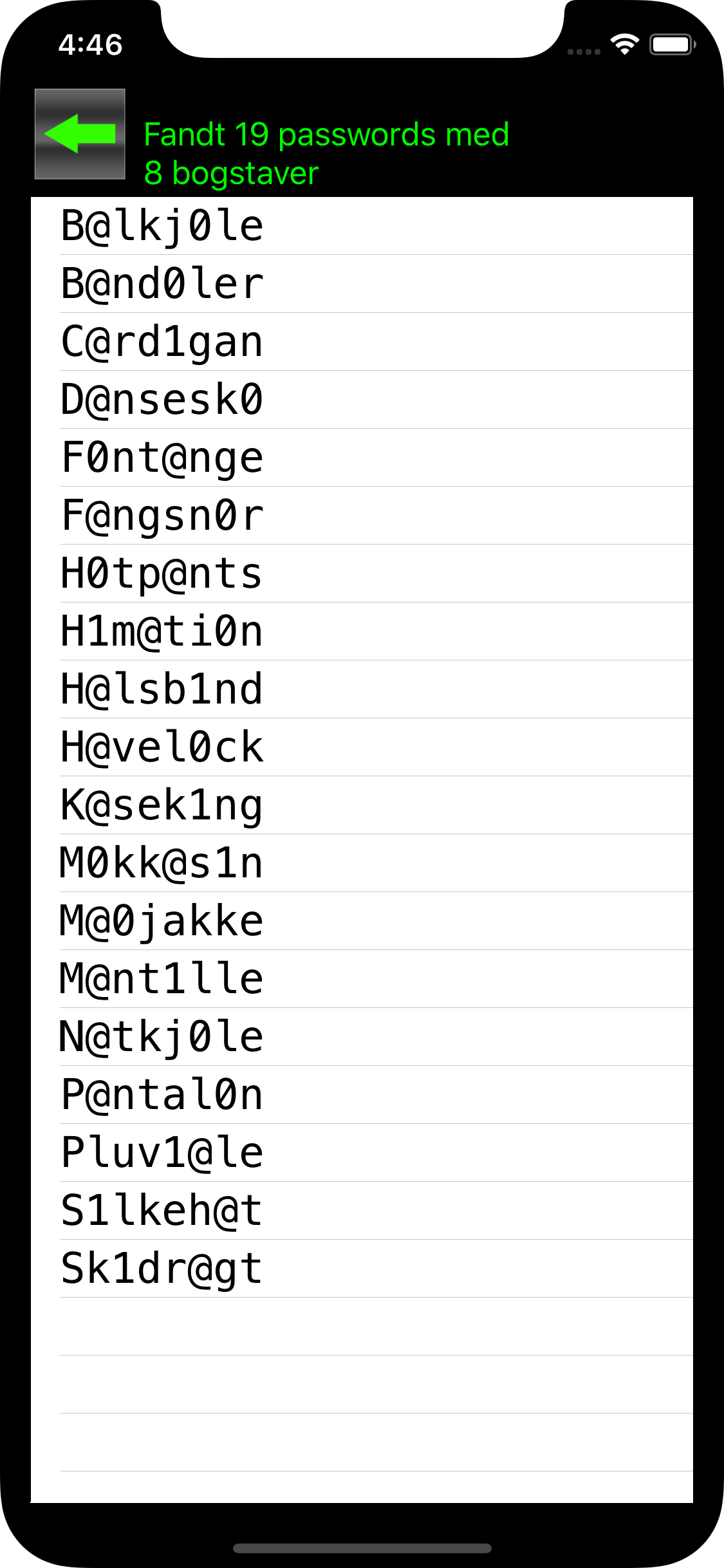 PassGen password generator DK screenshot 2