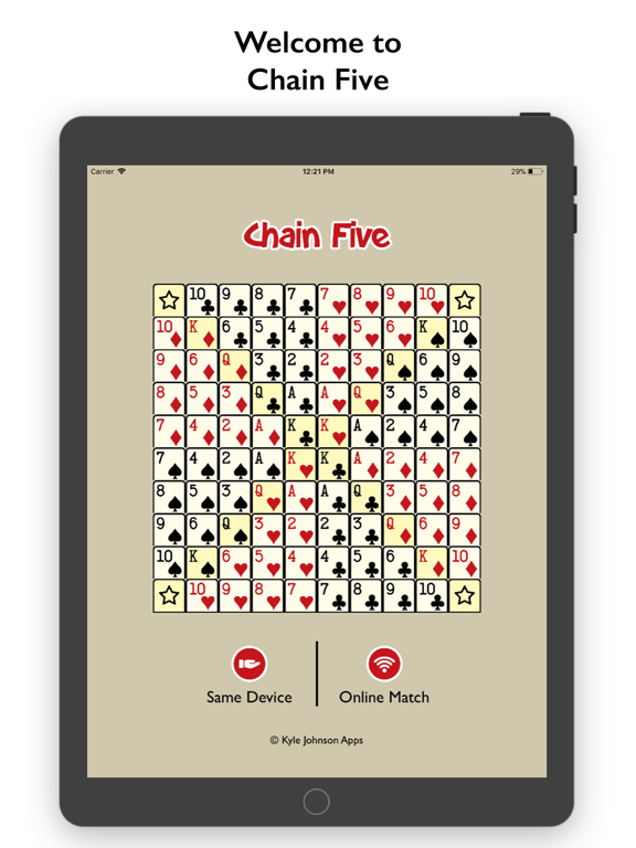 Chain Five iPad screenshot