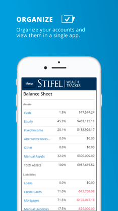 Stifel Wealth Tracker screenshot 1