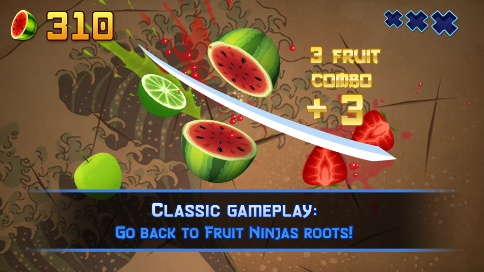#5. Fruit Ninja Classic (iOS) От: Halfbrick Studios