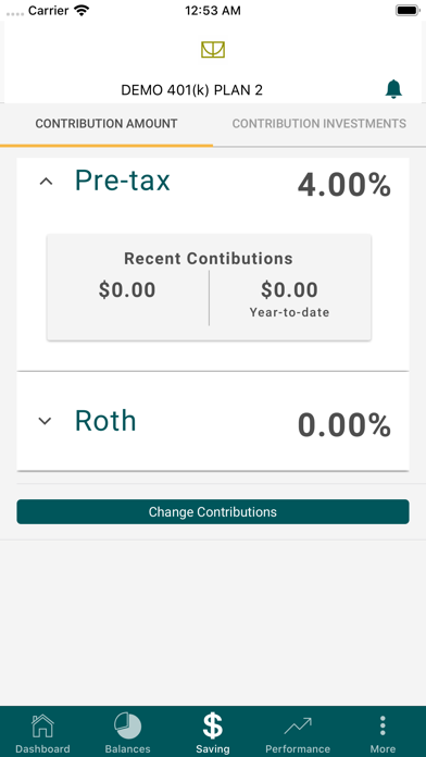 Greenleaf Trust Retirement Screenshot
