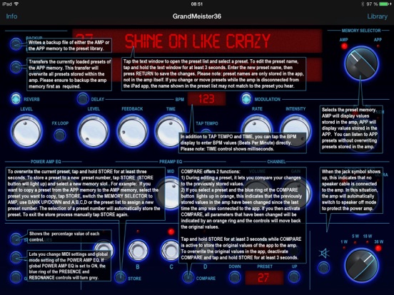 GrandMeister 36 Remote iPad screenshot 4 - Music app
