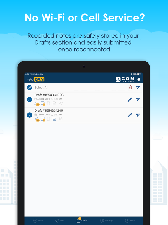 Hey DAN (formerly Dial-A-Note) iPad screenshot 4 - Productivity app