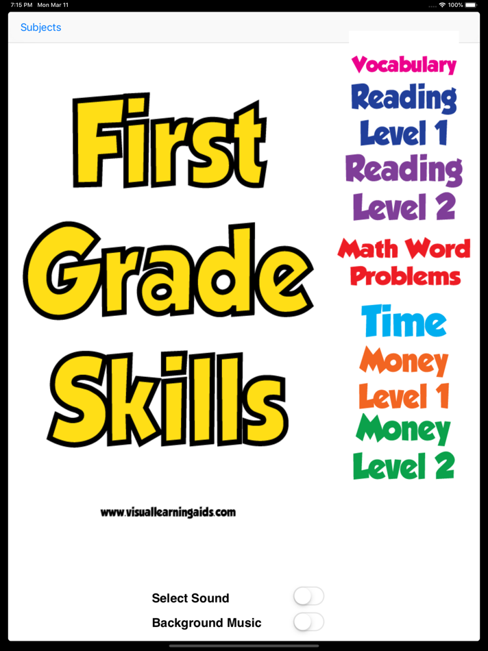 #1. First Grade Skills (iOS) 由: Visual Learning Aids, LLC