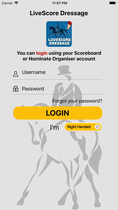 LiveScore Dressage Screenshot
