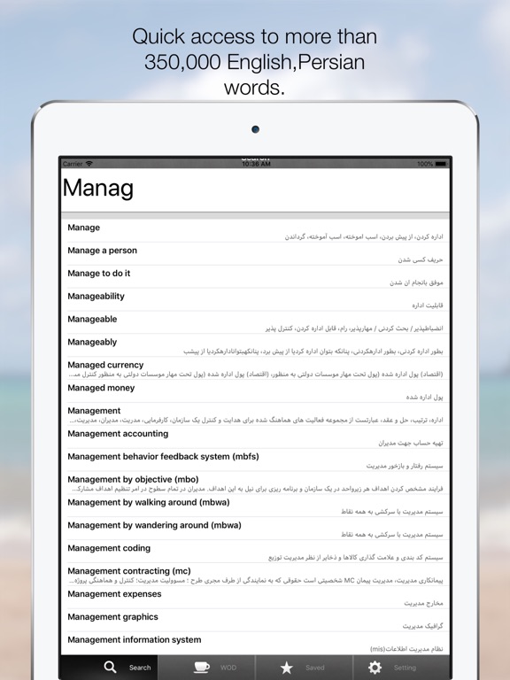 Screenshot #5 pour Farsi Dic