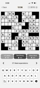 Classic Crossword Puzzles screenshot #1 for iPhone