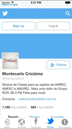 Rádio Montecarlo FM Criciúma screenshot 4