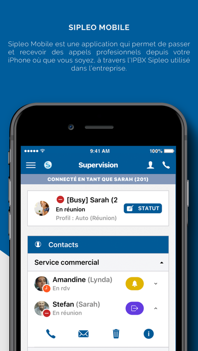 Screenshot #1 pour SipleoMobile