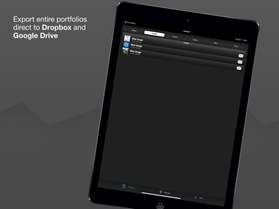 Easy Portfolio iPad screenshot