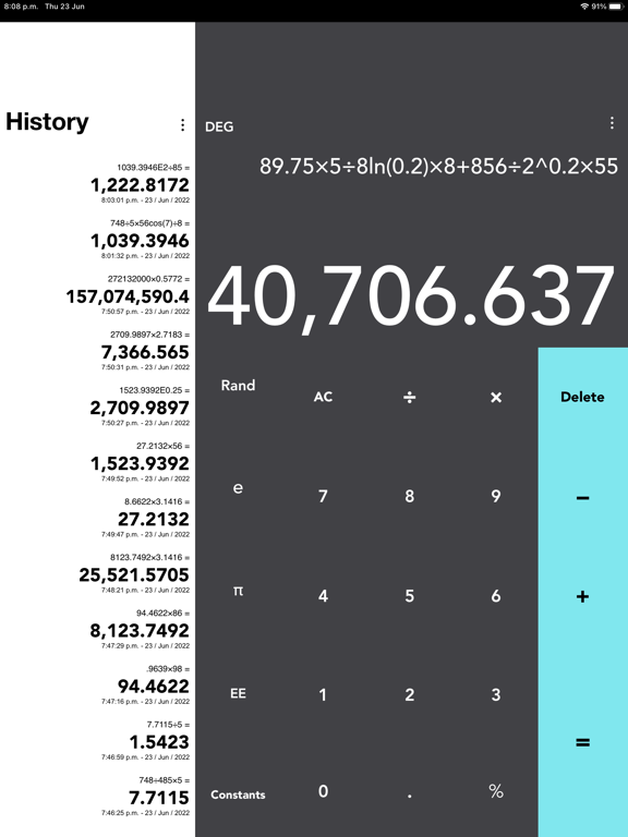 Calctan iPad screenshot 7 - Utilities app