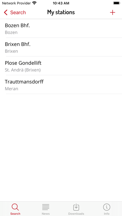 Timetable South Tyrol Screenshot