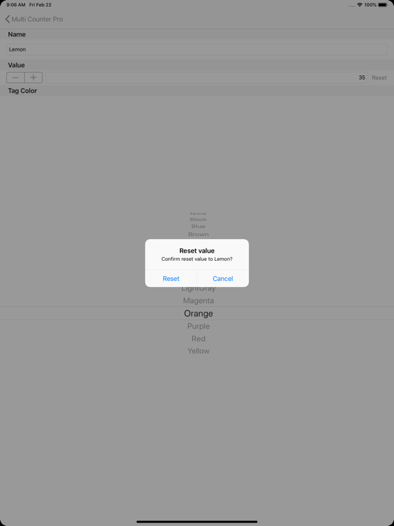 Multi Counter Pro iPad screenshot