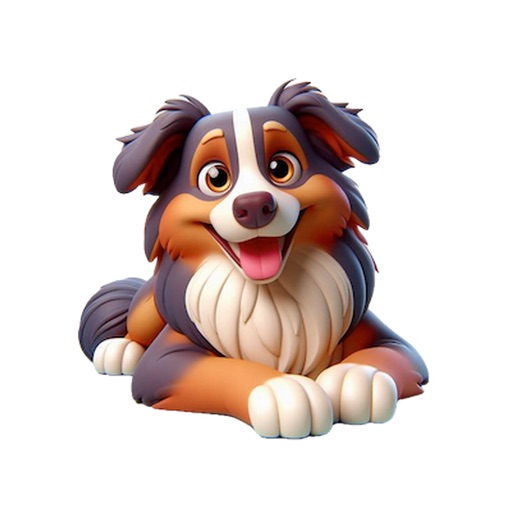 Happy Australian Shepherd icon