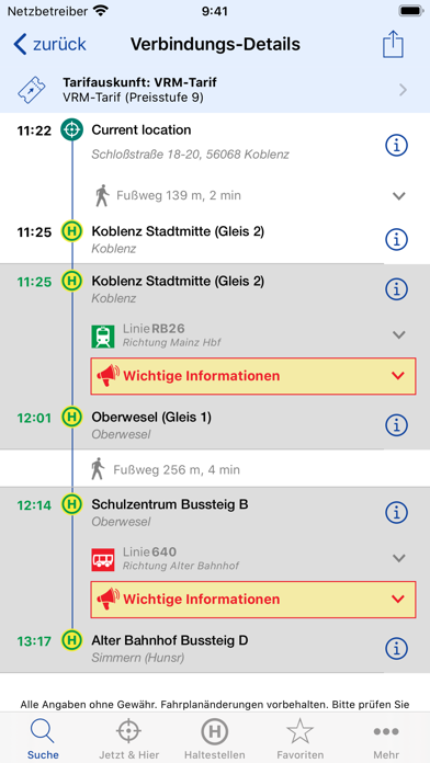 Screenshot #2 pour VRM Fahrplan & Tickets