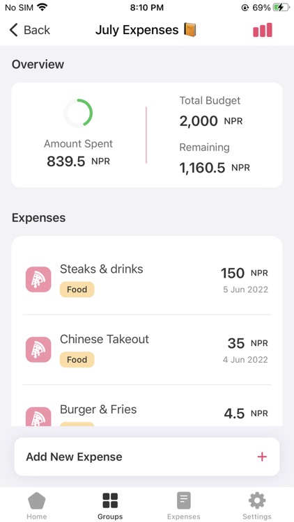 Expense Diary - Budget Tracker