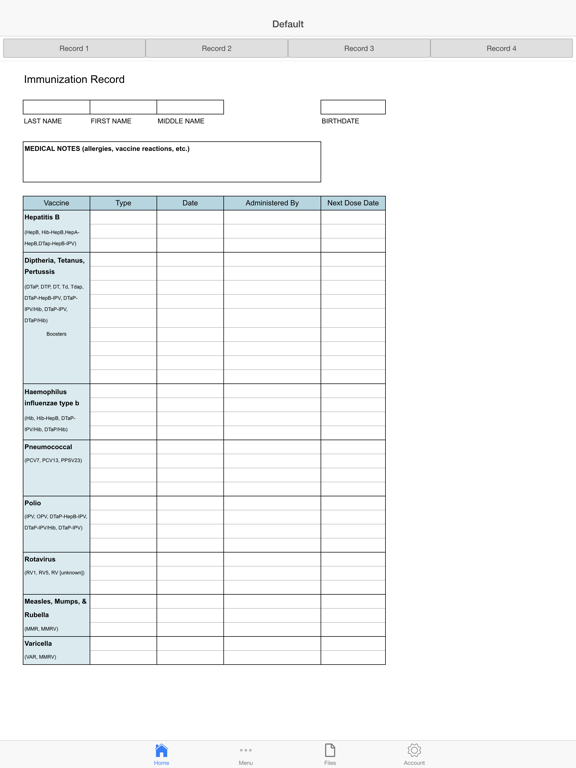 Screenshot #5 pour Immunization Log