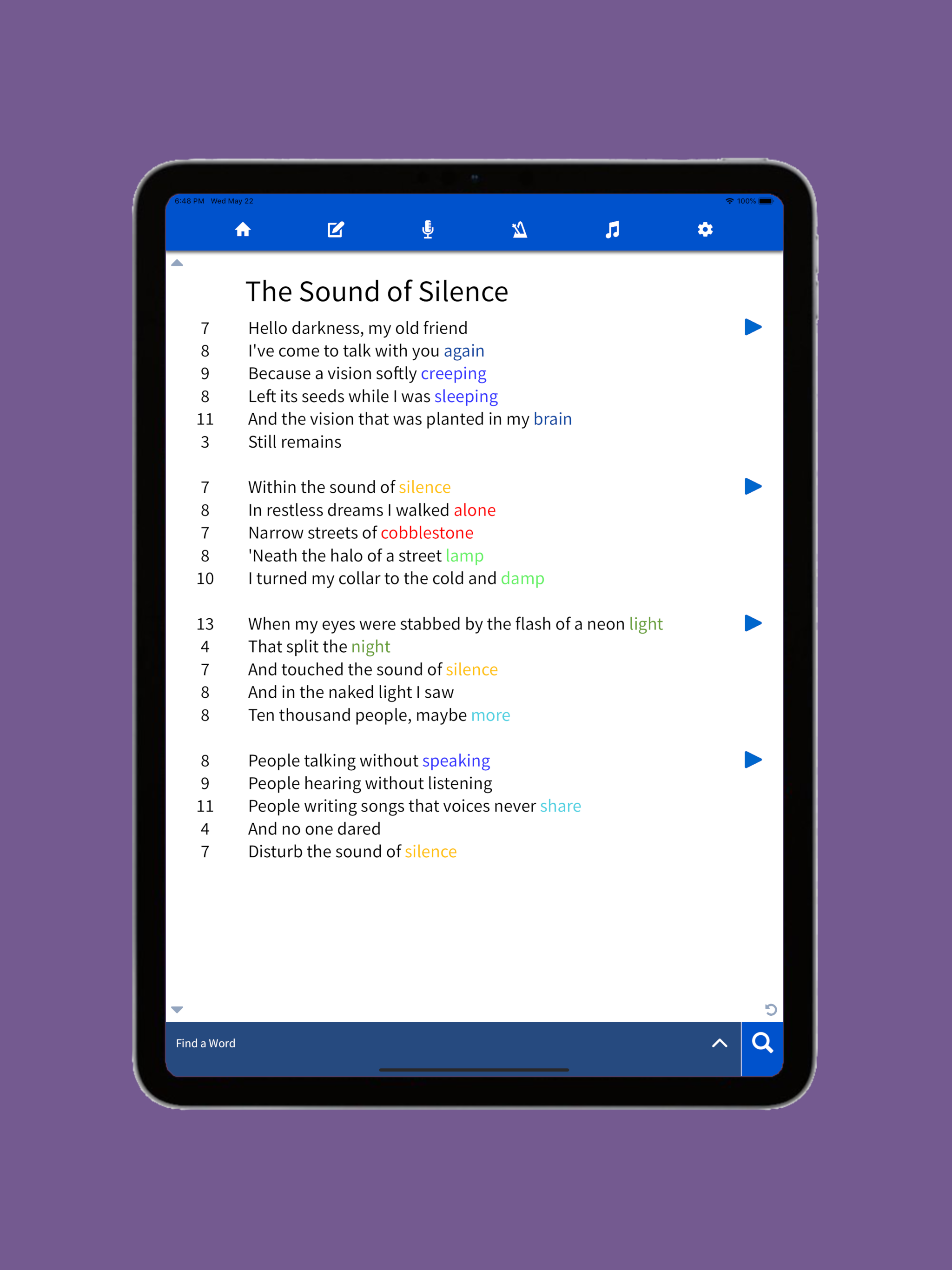 Lyric Notepad - Song Writing screenshot 7