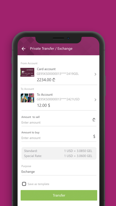 Terabank Mobile Banking Screenshot